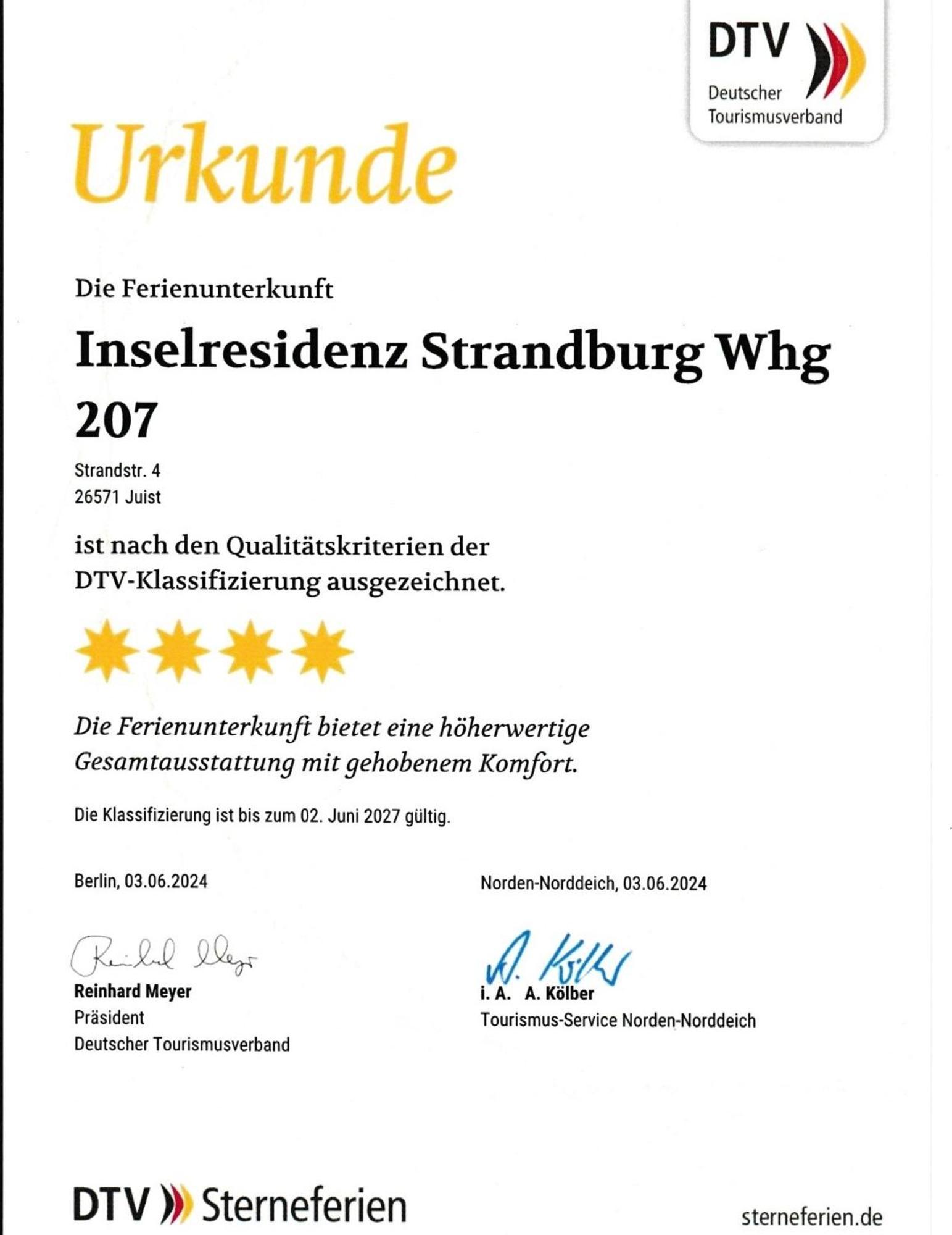 Strandburg 207 Juist Bagian luar foto